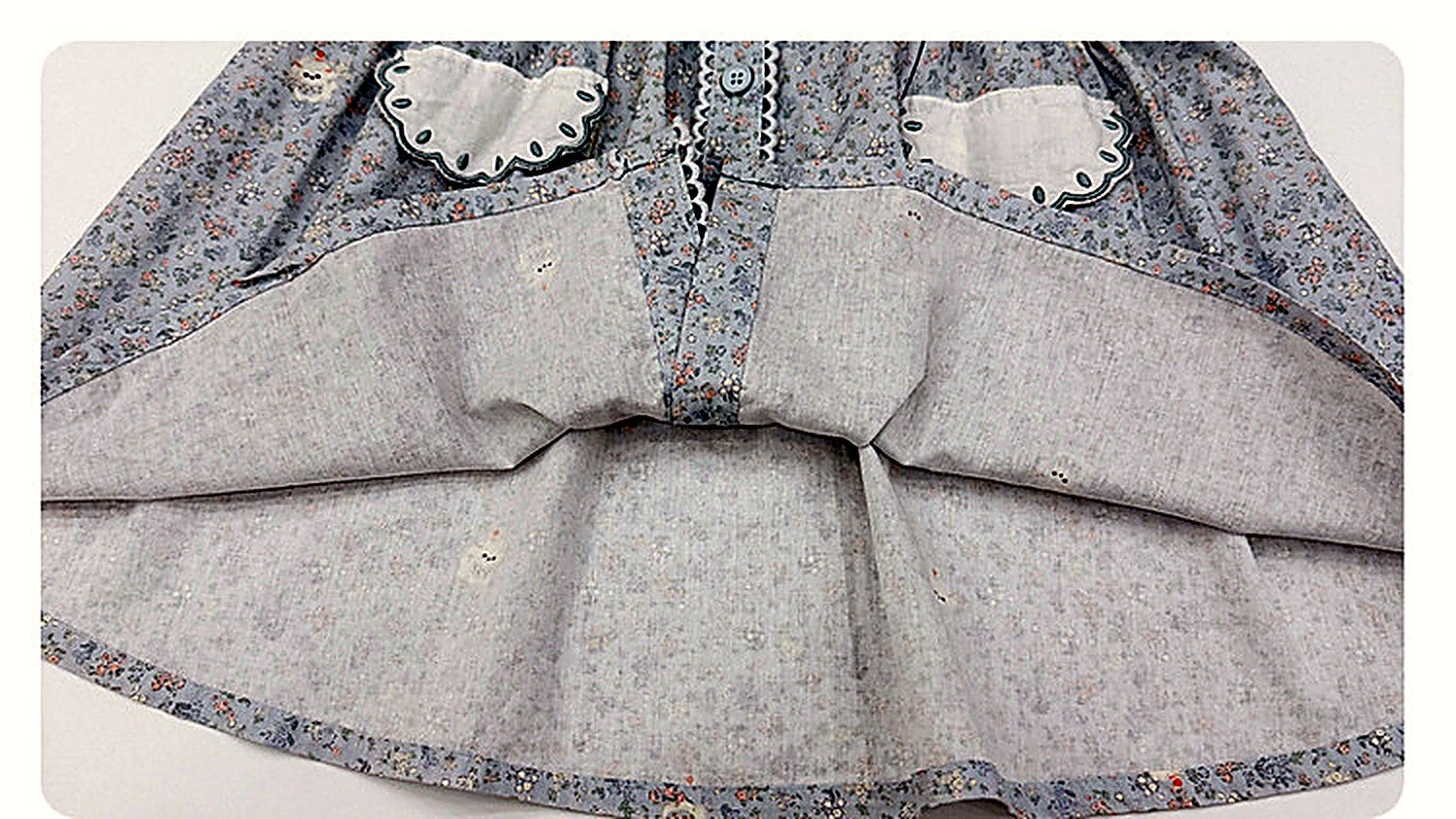 The back of the Forget-me-not Dress.