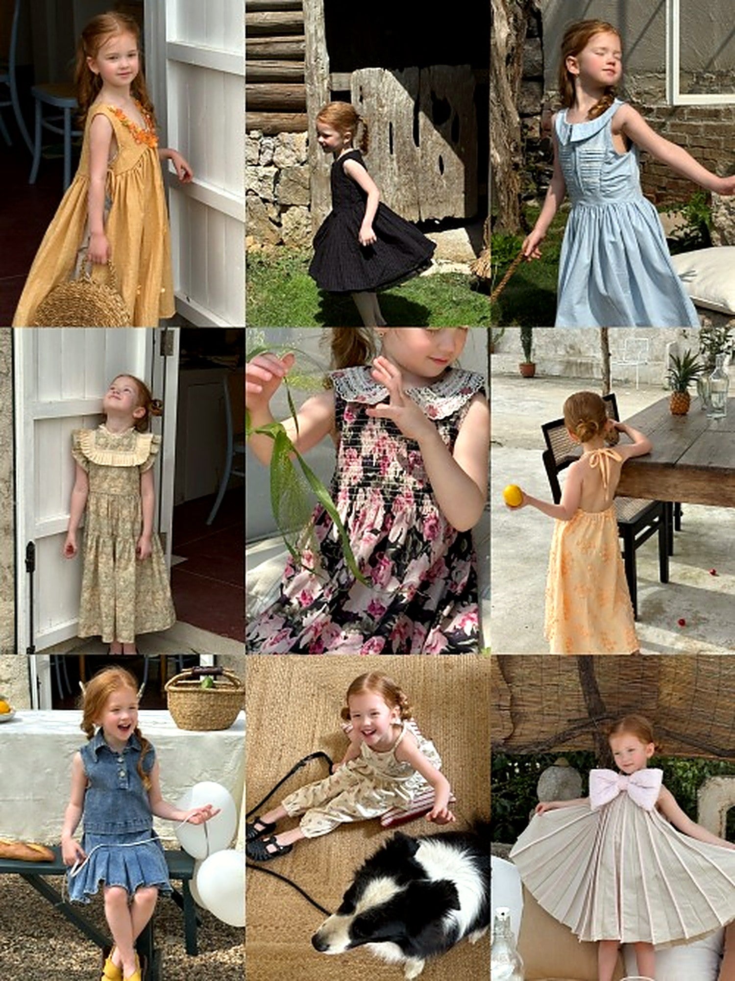 Front of the Marigold Dress — thin straps and a tiered, gathered skirt in warm mustard cotton.